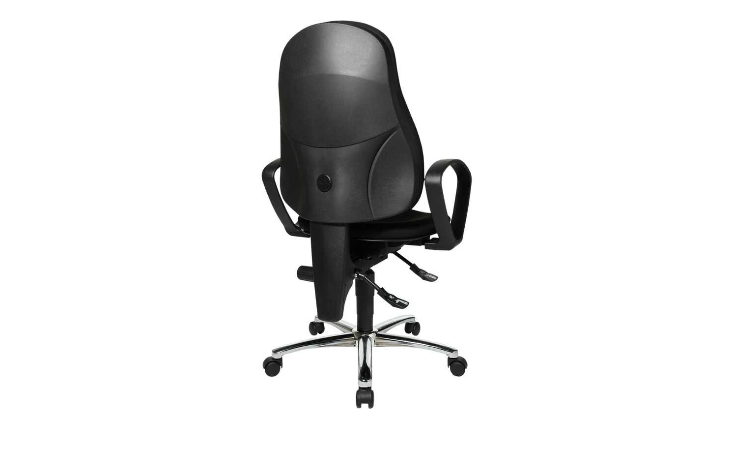 Bürodrehstuhl mit Armlehnen Sitness Basic100 | Schwarz 7 Bürodrehstuhl mit Armlehnen Sitness Basic100 | Schwarz – Bild 5