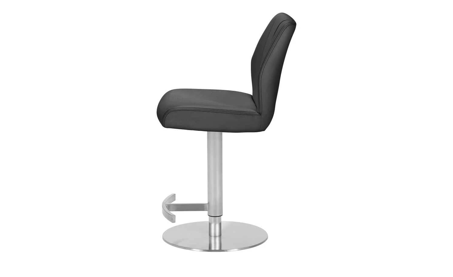 Barstuhl Marta | Grau Rund nach innen gewölbter Sitz 6 Barstuhl Marta | Grau Rund nach innen gewölbter Sitz – Bild 4