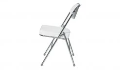 Klappstuhl Kunstleder Chrom Florian | weiß -SitzWerk Verkaufsgeschäft 11303836 4 201811271500