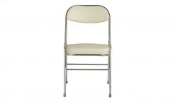 Klappstuhl Kunstleder Chrom Florian | Beige -SitzWerk Verkaufsgeschäft 11303837 6 201901221117