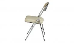 Klappstuhl Kunstleder Chrom Florian | Beige -SitzWerk Verkaufsgeschäft 11303837 7 201901221117