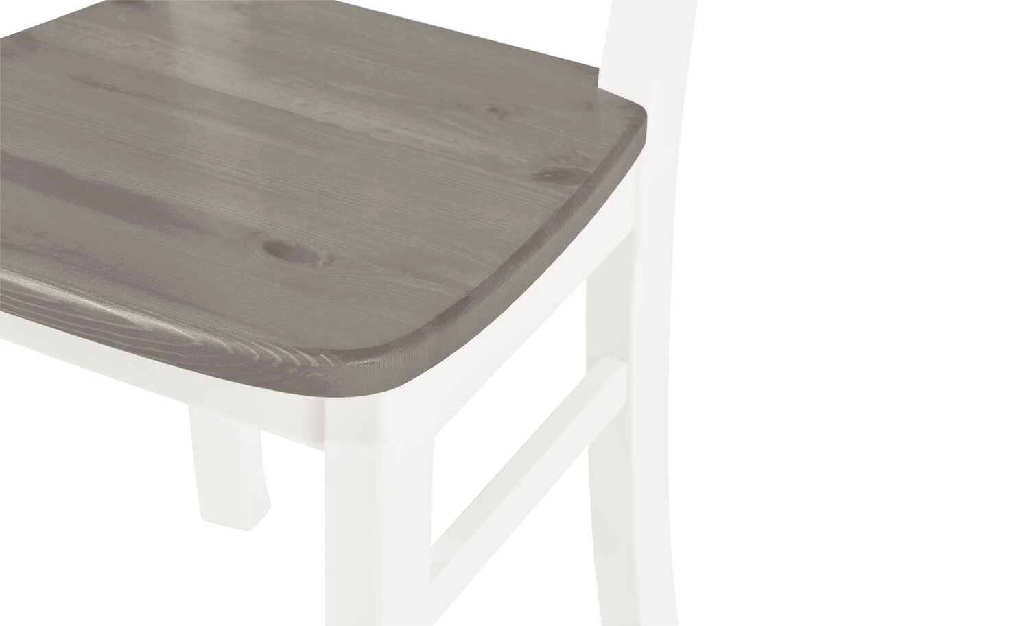 maison bleue Holzstuhl massiv Florian | Weiß / Grau Nein 8 maison bleue Holzstuhl massiv Florian | Weiß / Grau Nein – Bild 6