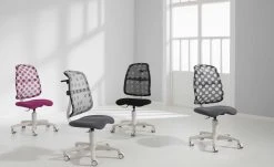 PAIDI Kinder- und Jugenddrehstuhl Sino | Dunkelgrau / Weiß