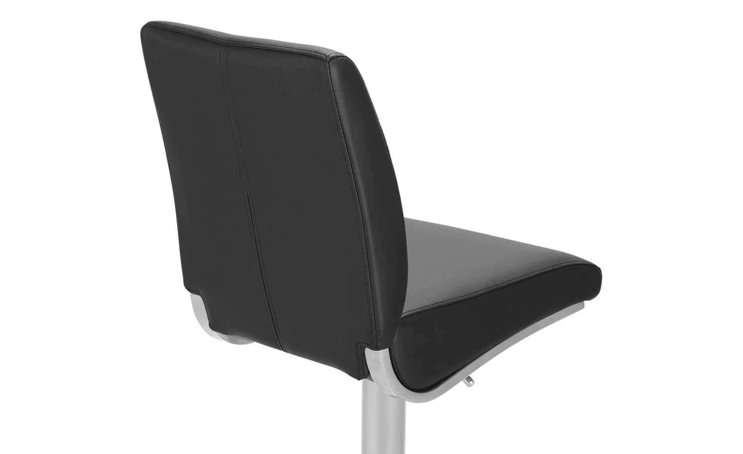 Barstuhl Vittoria | Schwarz Rund mit glattem Sitz 4 Barstuhl Vittoria | Schwarz Rund mit glattem Sitz – Bild 2