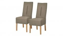 Polsterstuhl 2er Set Buche taupe Marlon