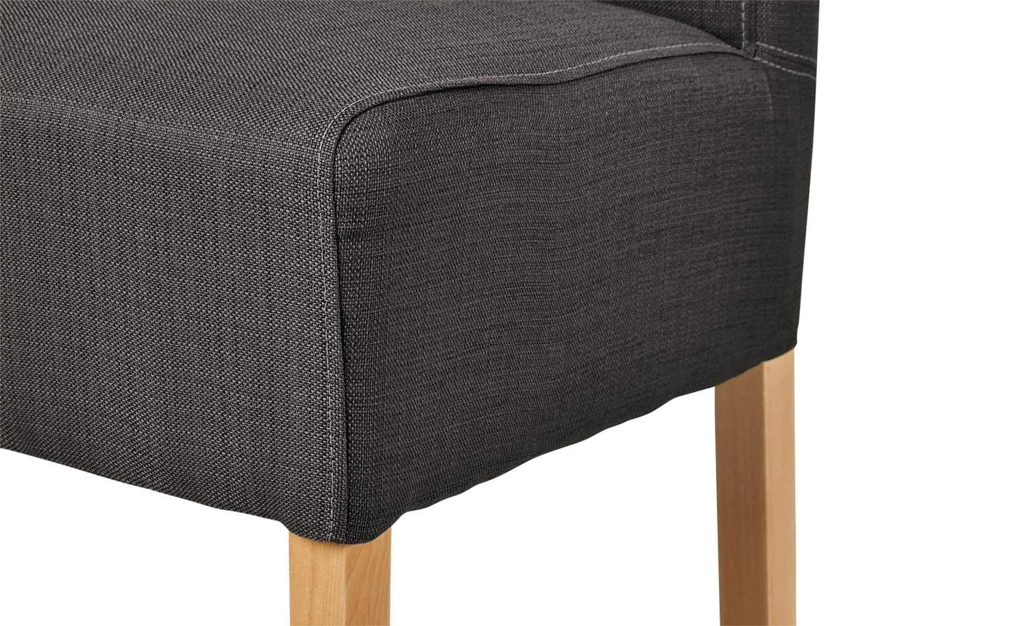 Polsterstuhl 2er Set Buche graubraun Marlon 6 Polsterstuhl 2er Set Buche graubraun Marlon – Bild 4