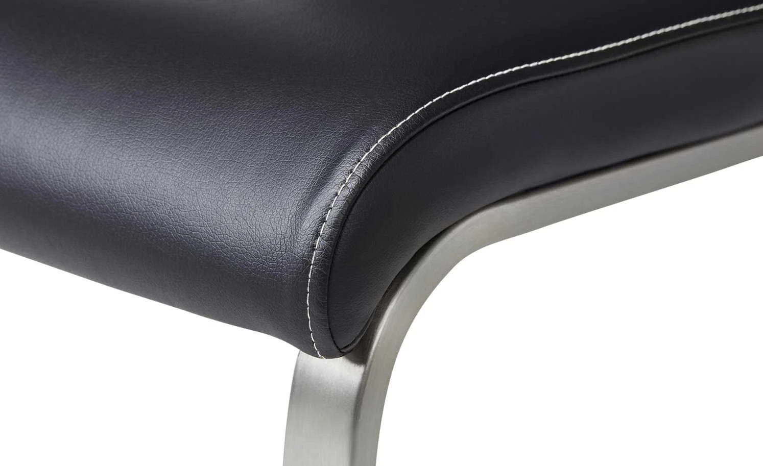 uno Kunstleder-Freischwinger Edita | Schwarz 9 uno Kunstleder-Freischwinger Edita | Schwarz – Bild 7