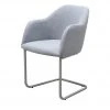 Woodford Polsterstuhl mit Armlehne Vilo | Silbergrau Freischwinger – Edelstahl -SitzWerk Verkaufsgeschäft 12305736 4 202208251235