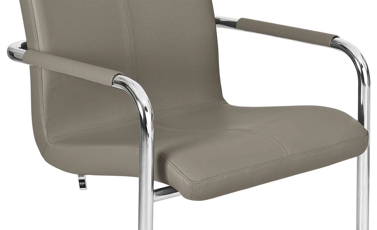 now! by hülsta Freischwinger, 2er-Set Now! Dining S 17 | Taupe 2 Stühle 4 now! by hülsta Freischwinger, 2er-Set Now! Dining S 17 | Taupe 2 Stühle – Bild 2