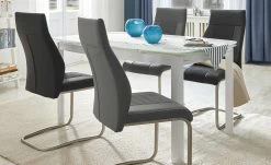 uno Kunstleder-Schwingstuhl Leno | Nein Schwarz