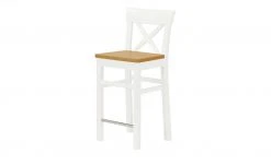 maison bleue Barstuhl Florian | Weiß / laugenfarben ca. 64,5 cm