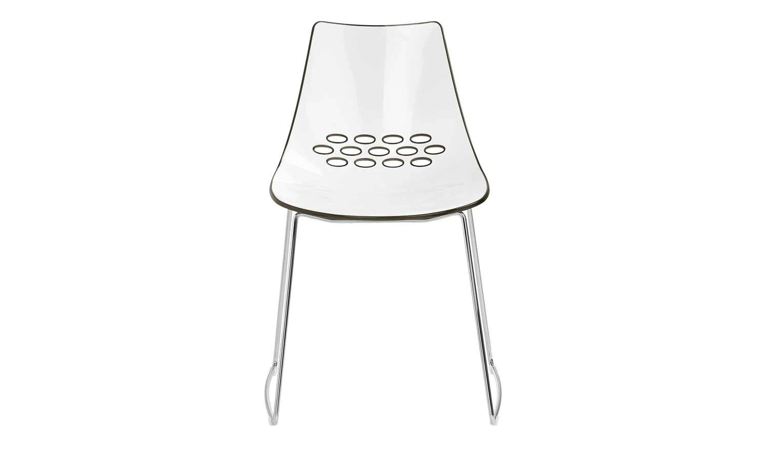 Connubia Stuhl Jam | Außen: Taubengrau / Innen: Schneeweiß glänzend 4 Connubia Stuhl Jam | Außen: Taubengrau / Innen: Schneeweiß glänzend – Bild 3