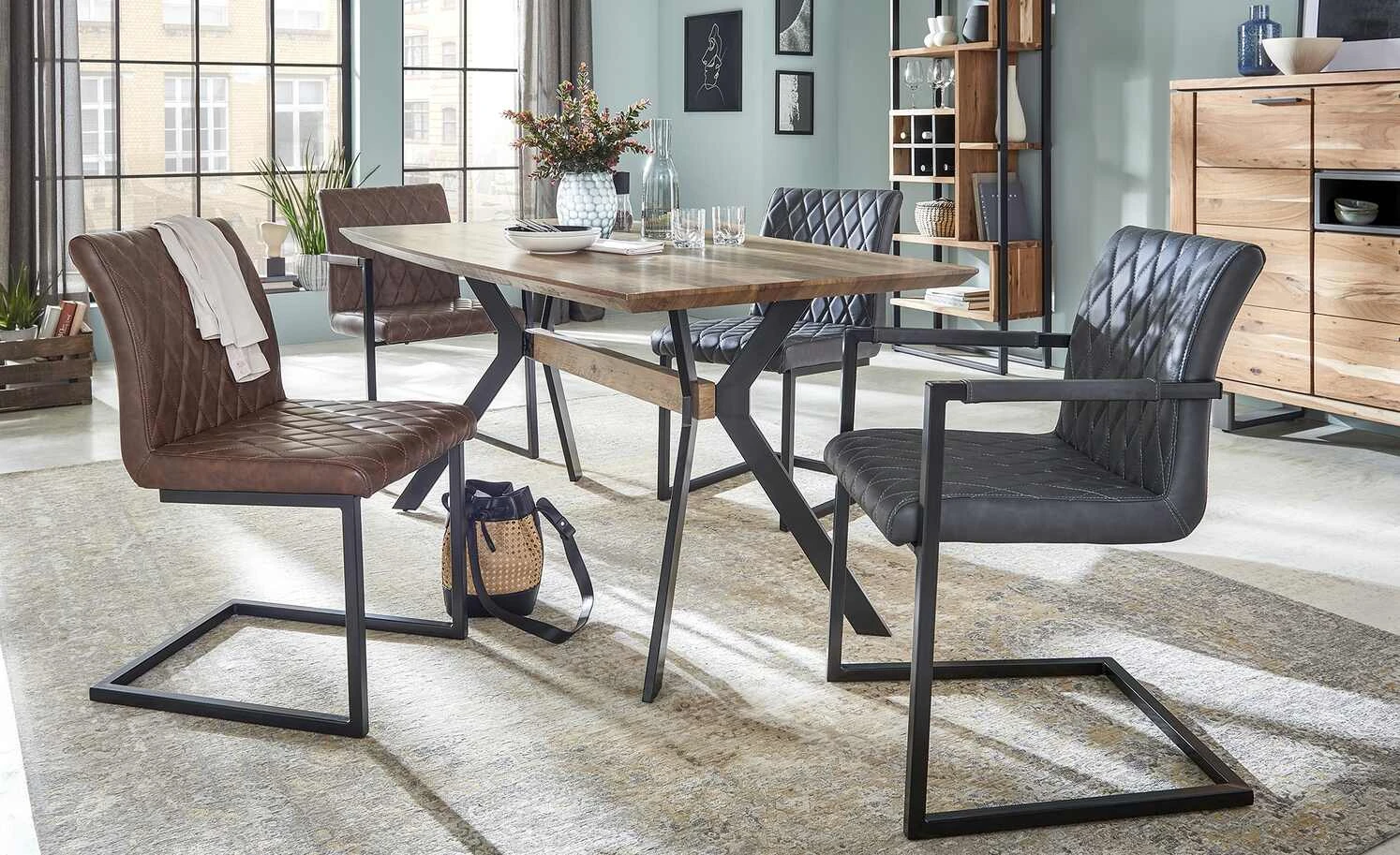 uno Kunstleder-Freischwinger Lisa | Braun Nein 3 uno Kunstleder-Freischwinger Lisa | Braun Nein