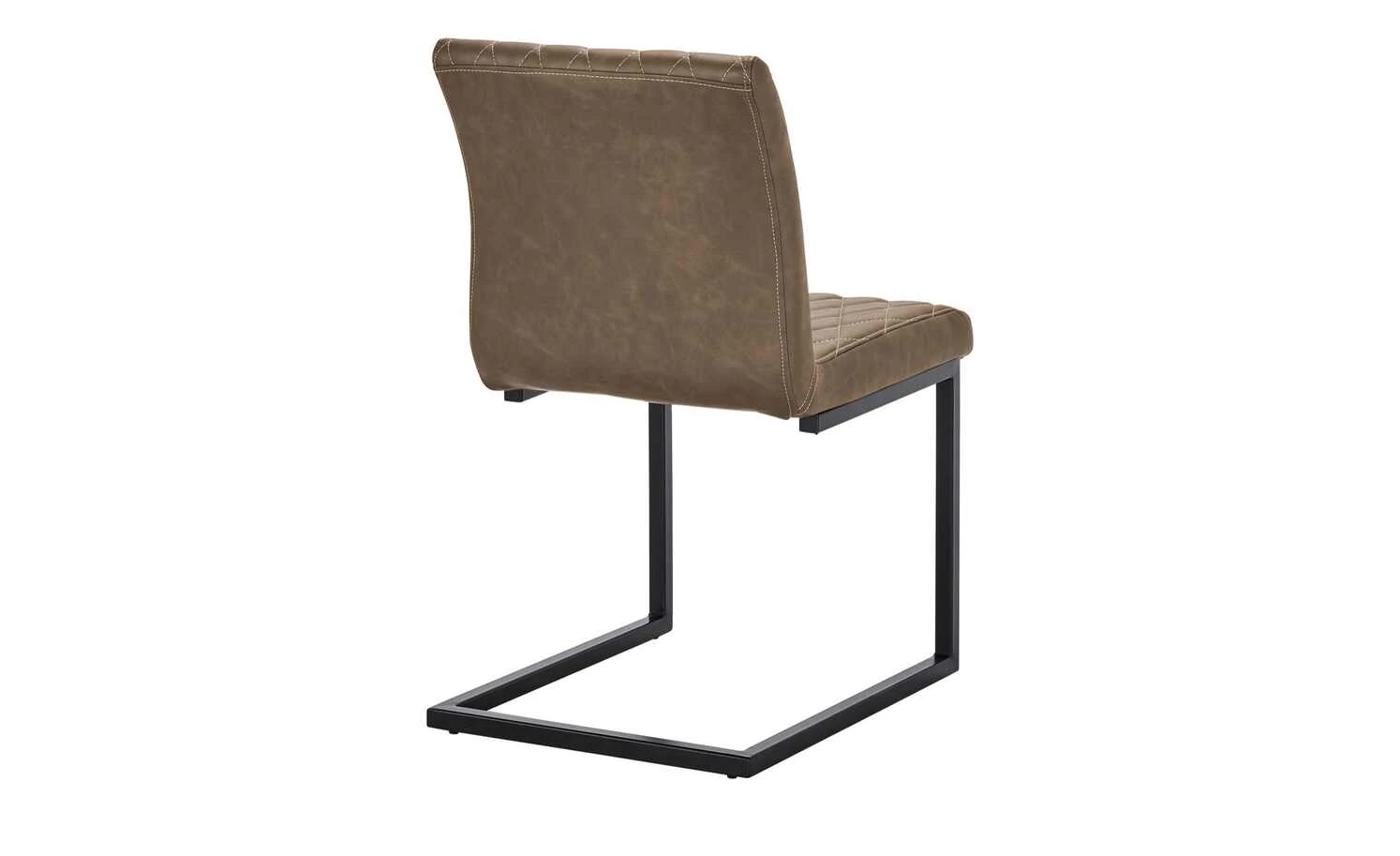 uno Kunstleder-Freischwinger Lisa | Braun Nein 7 uno Kunstleder-Freischwinger Lisa | Braun Nein – Bild 5