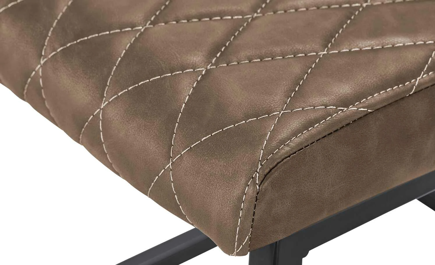 uno Kunstleder-Freischwinger Lisa | Braun Nein 10 uno Kunstleder-Freischwinger Lisa | Braun Nein – Bild 8