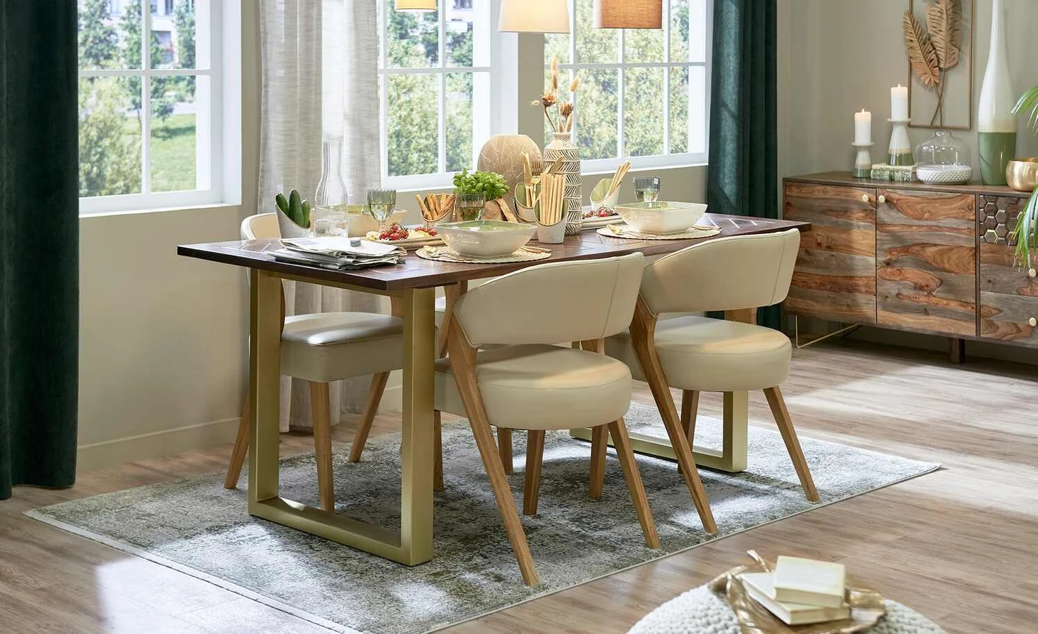 Woodford Leder-Polsterstuhl Marion | Beige 3 Woodford Leder-Polsterstuhl Marion | Beige