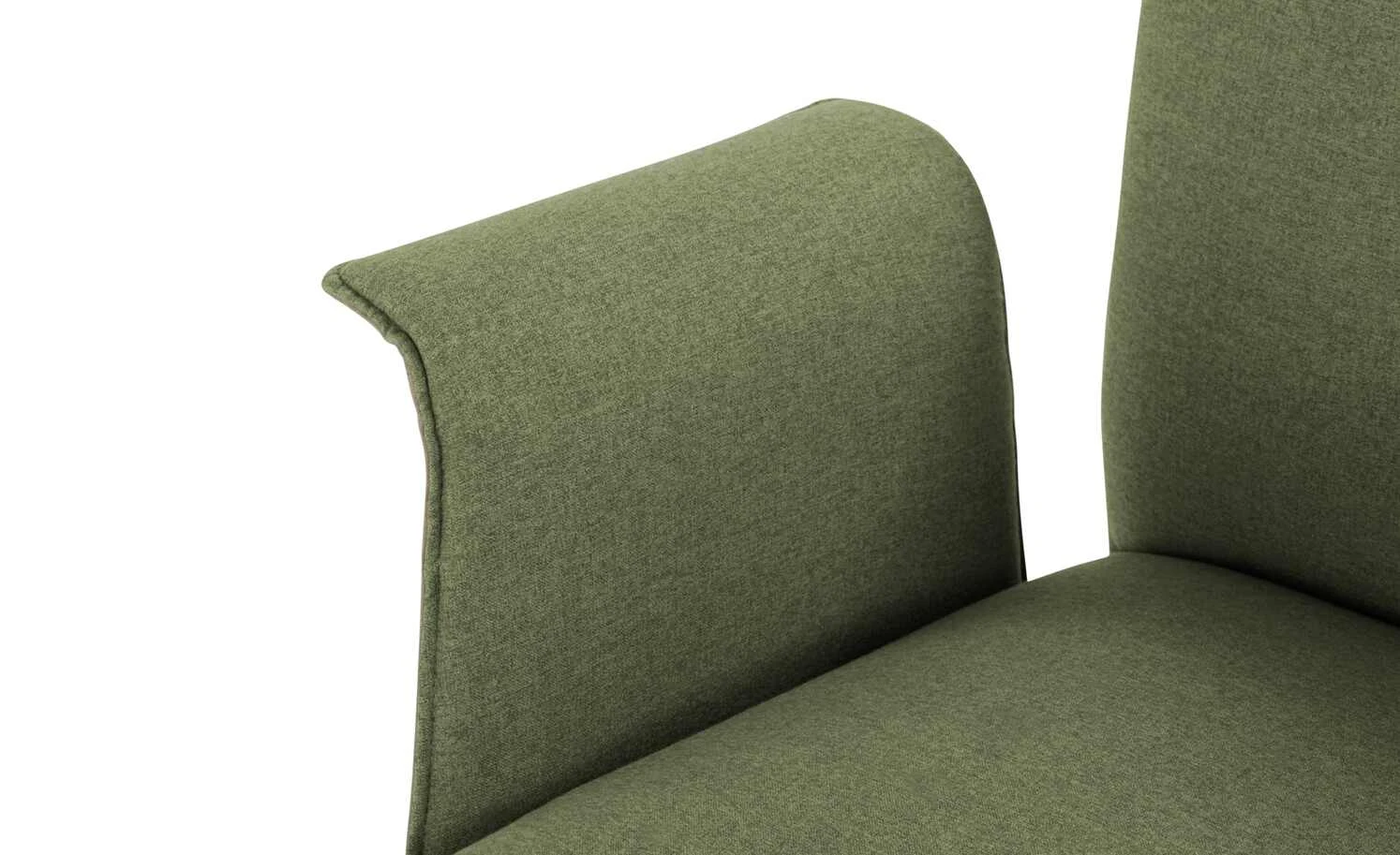 Wohnwert Polsterstuhl mit Armlehne Scandio | Loden (Grün) / Dunkelbeige 4 Wohnwert Polsterstuhl mit Armlehne Scandio | Loden (Grün) / Dunkelbeige – Bild 2