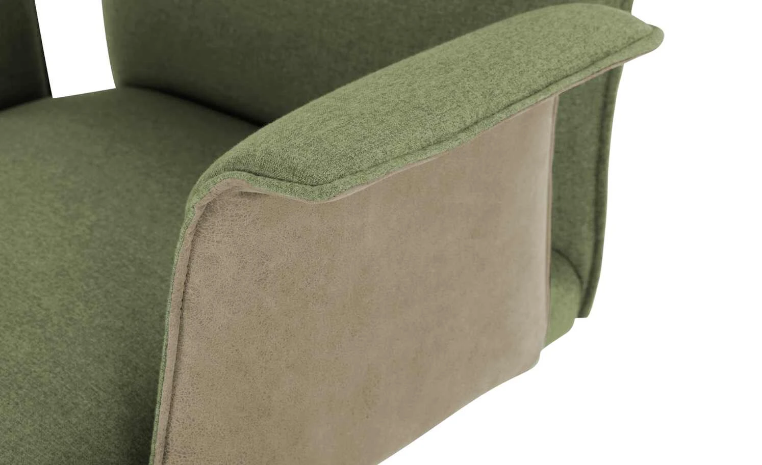 Wohnwert Polsterstuhl mit Armlehne Scandio | Loden (Grün) / Dunkelbeige 5 Wohnwert Polsterstuhl mit Armlehne Scandio | Loden (Grün) / Dunkelbeige – Bild 3