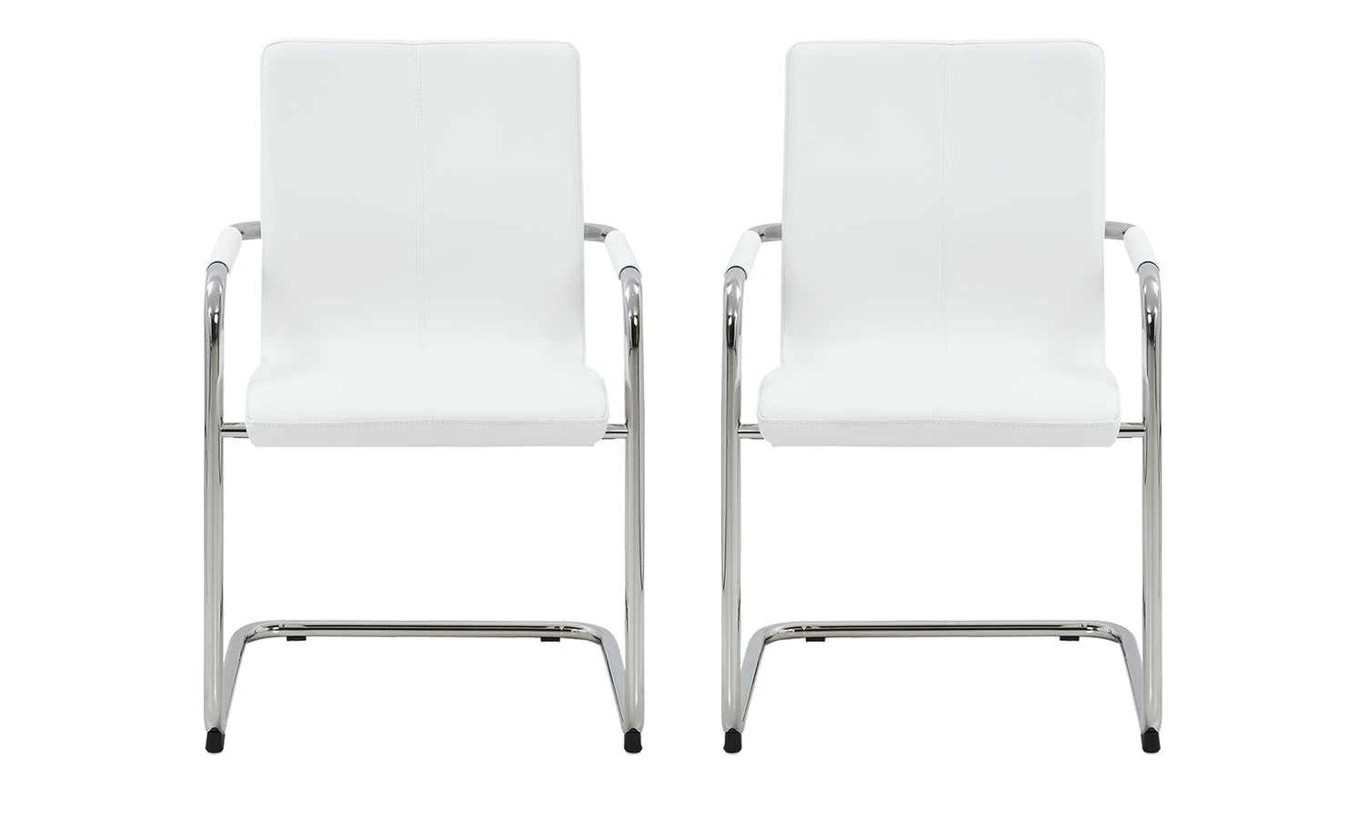 now! by hülsta Freischwinger, 2er-Set Now! Dining S 17 | Weiß 2 Stühle 9 now! by hülsta Freischwinger, 2er-Set Now! Dining S 17 | Weiß 2 Stühle – Bild 7