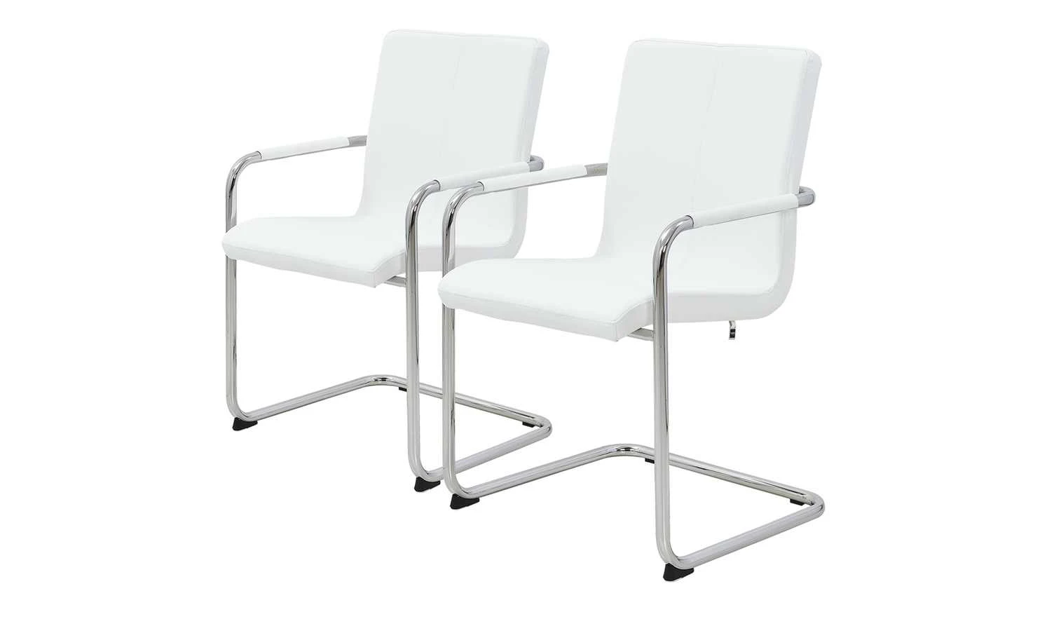 now! by hülsta Freischwinger, 2er-Set Now! Dining S 17 | Weiß 2 Stühle 3 now! by hülsta Freischwinger, 2er-Set Now! Dining S 17 | Weiß 2 Stühle