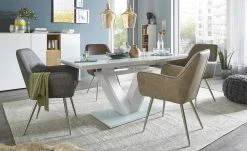 uno Polsterstuhl mit Armlehne Ilvie | Grau