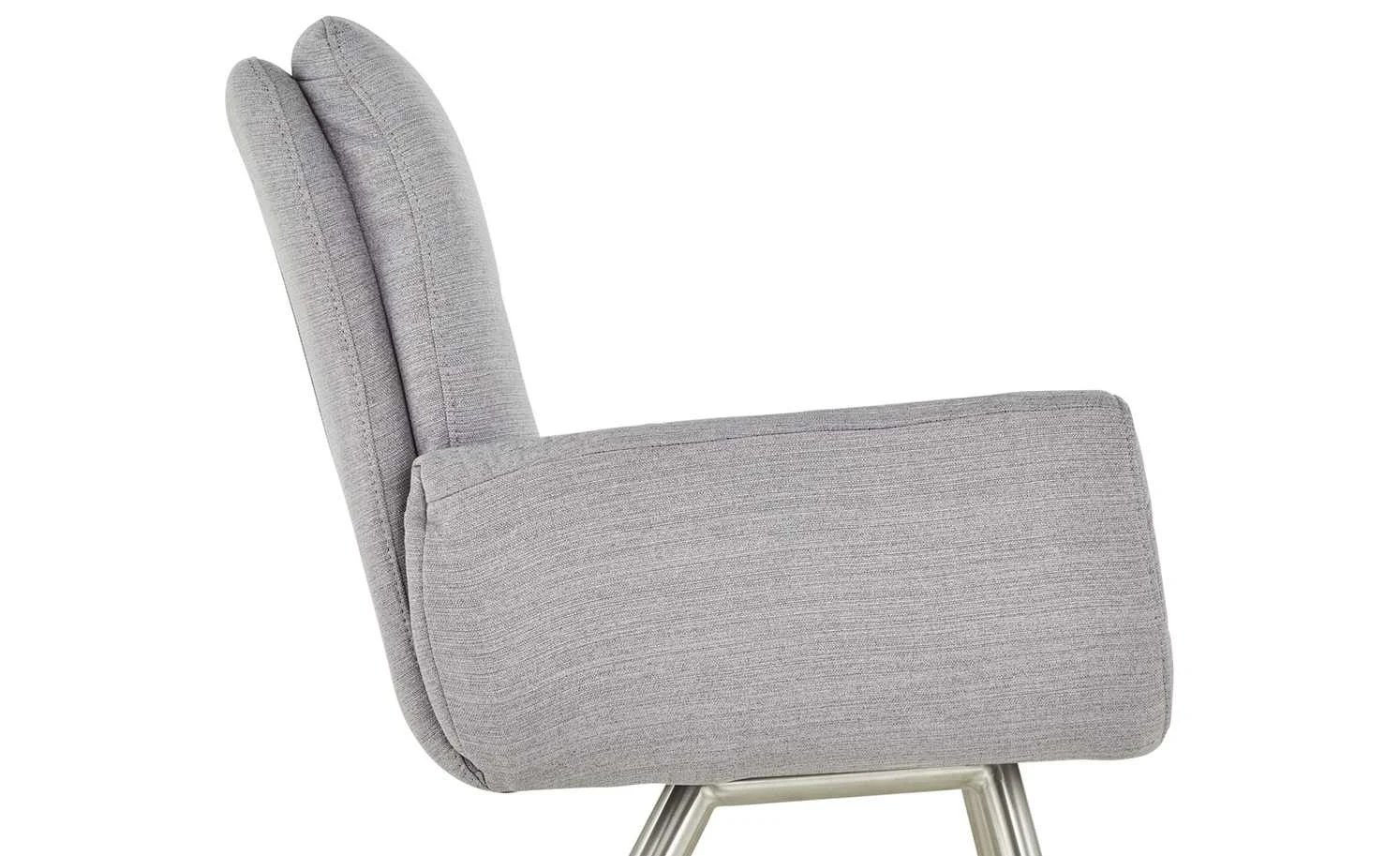 uno Polsterstuhl mit Armlehne Ilka | Grau 7 uno Polsterstuhl mit Armlehne Ilka | Grau – Bild 5