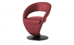 Leder-Drehstuhl Kingsman | Rot Rund