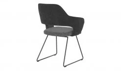Polsterstuhl mit Armlehne Lavall | Charcoal (Anthrazit) Kufenstuhl -SitzWerk Verkaufsgeschäft 13307248 2 202103292234