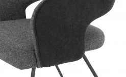 Polsterstuhl mit Armlehne Lavall | Charcoal (Anthrazit) Kufenstuhl -SitzWerk Verkaufsgeschäft 13307248 5 202103292234
