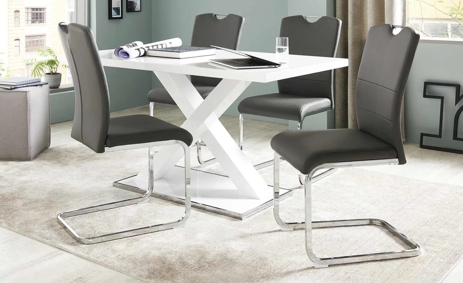 uno Kunstleder-Schwingstuhl Doris 3 uno Kunstleder-Schwingstuhl Doris