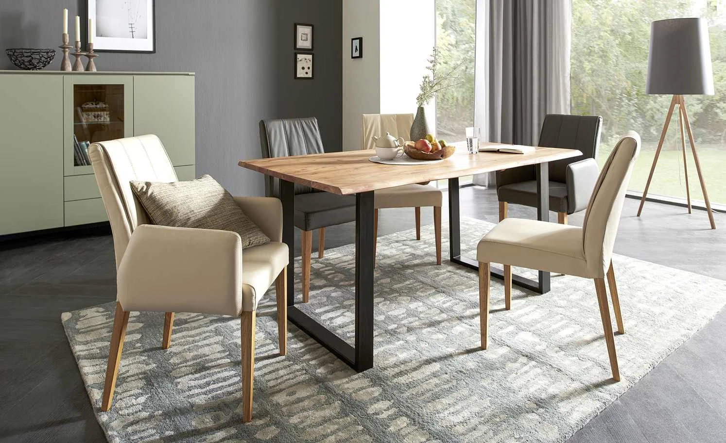 Woodford Polsterstuhl mit Armlehne Claudia | Anthrazit Ja 3 Woodford Polsterstuhl mit Armlehne Claudia | Anthrazit Ja