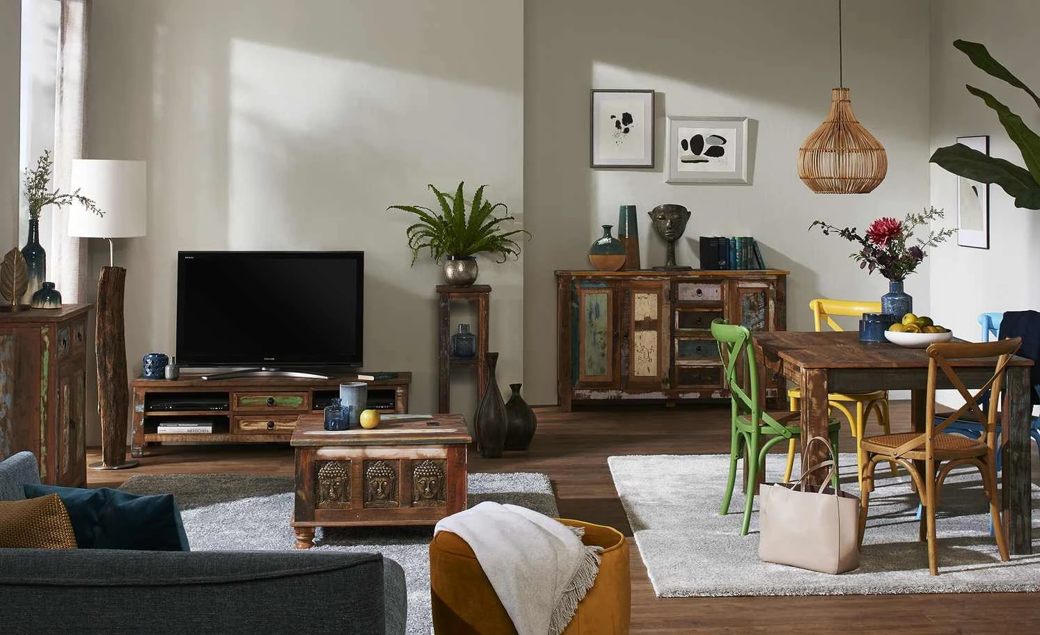 Stuhl im Used-Look Xabi | Grün 3 Stuhl im Used-Look Xabi | Grün