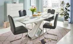 uno Kunstleder-Schwingstuhl Sean | Schwarz