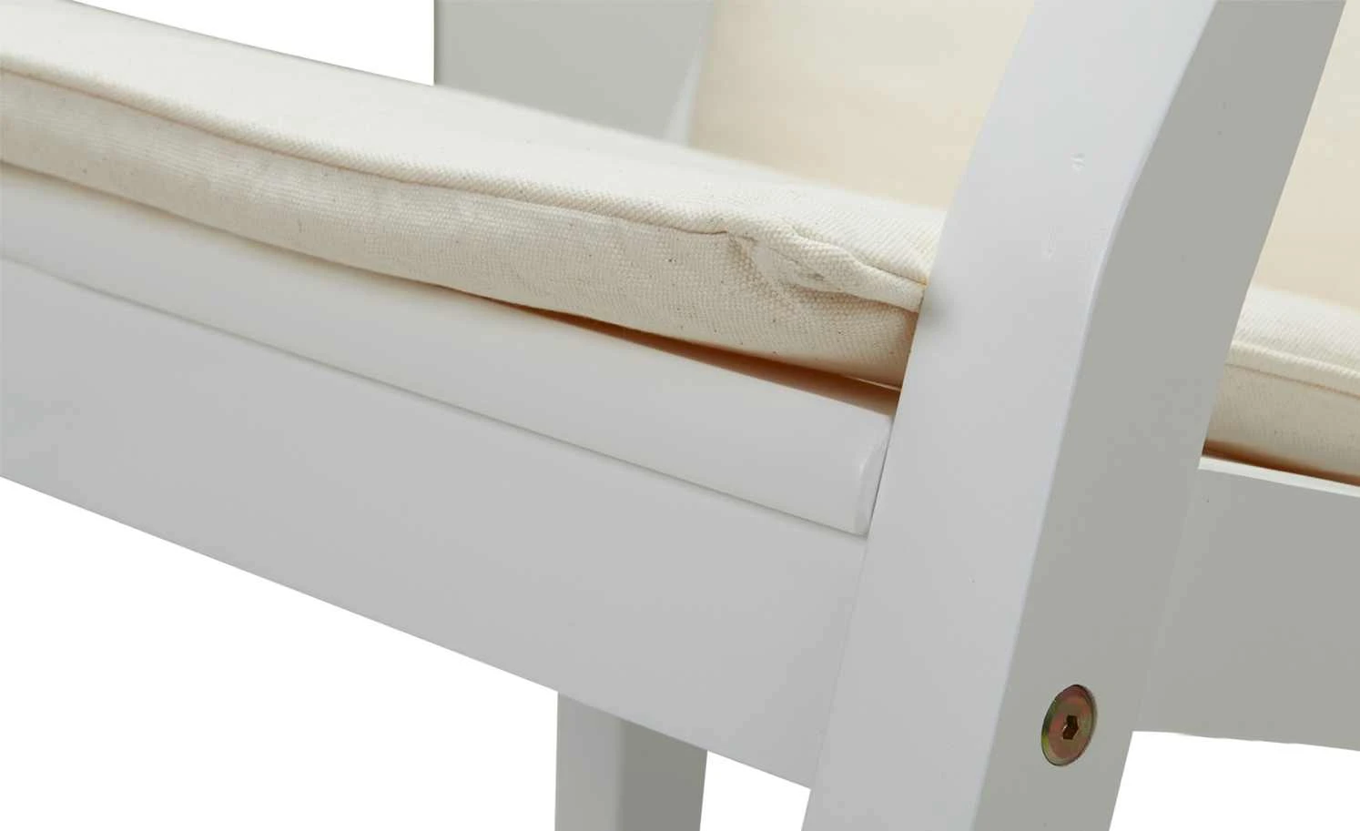 Schaukelstuhl aus Akazienholz Tobi | Weiß 15 Schaukelstuhl aus Akazienholz Tobi | Weiß – Bild 13