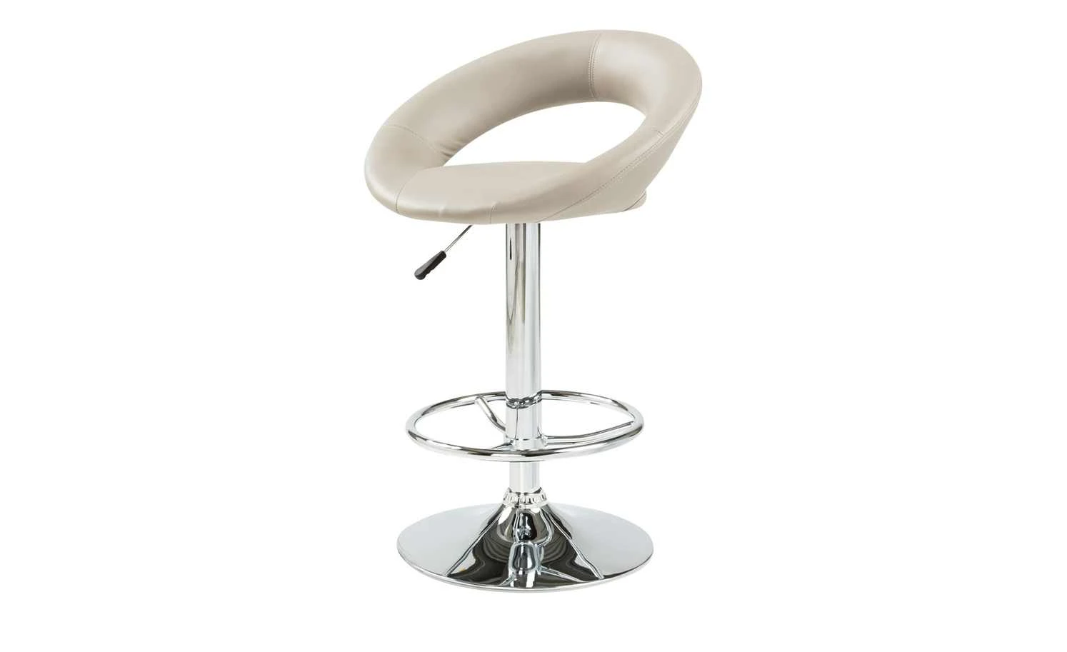 Barhocker verstellbar Holger | Grau / Chrom Tellergröße: 41 cm 4 Barhocker verstellbar Holger | Grau / Chrom Tellergröße: 41 cm – Bild 2