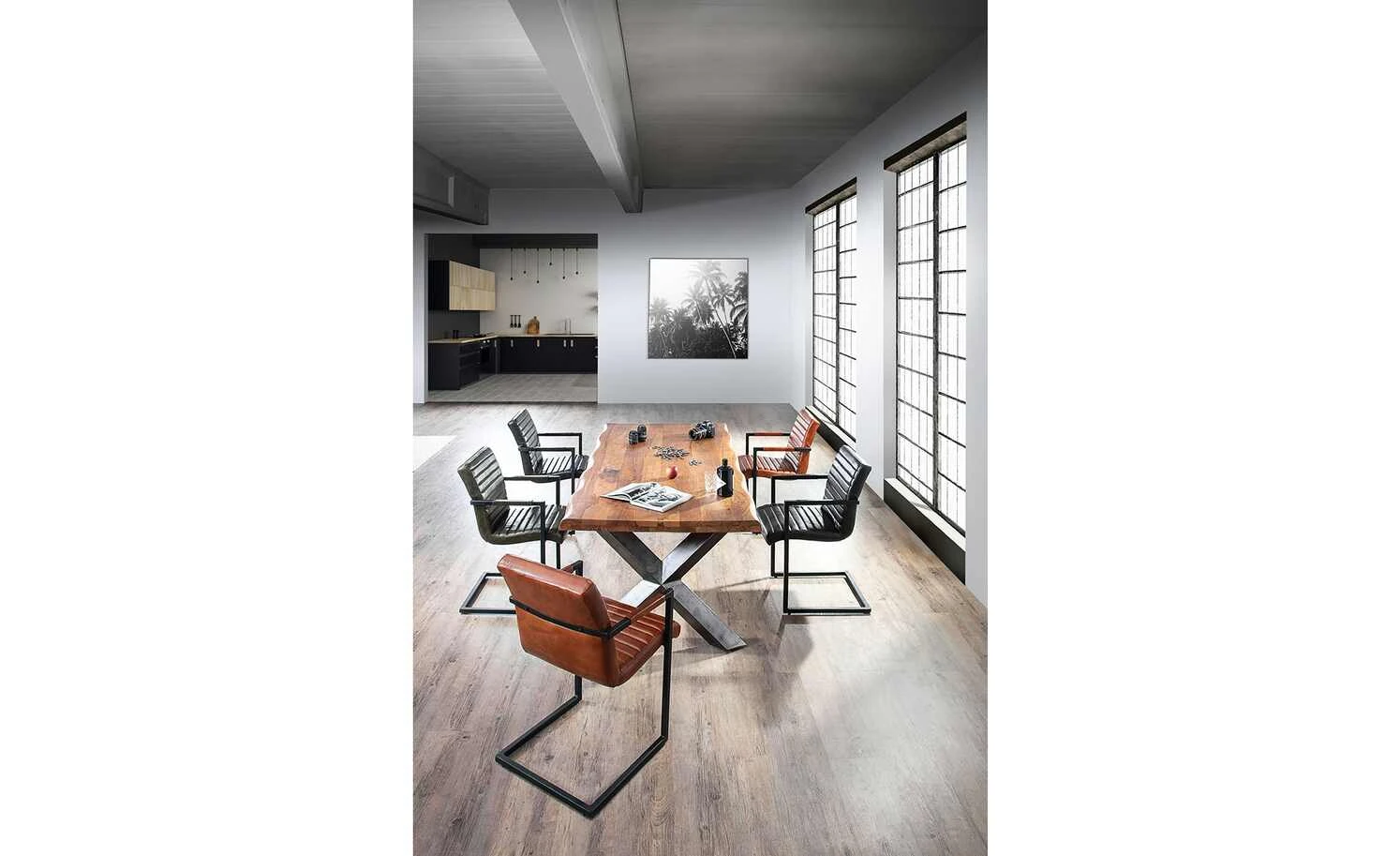 Freischwinger Buff | Cognac (Orange - Braun) 4 Freischwinger Buff | Cognac (Orange - Braun) – Bild 2