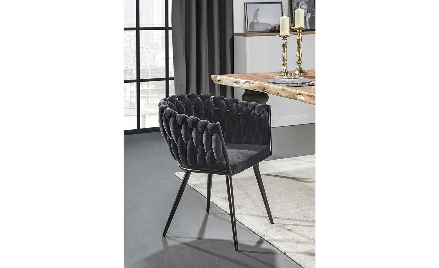 Polsterstuhl Weave | Anthrazit 3 Polsterstuhl Weave | Anthrazit