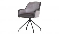 Armlehnenstuhl Skid | Grau / Schwarz