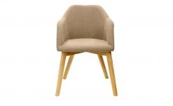 Woodford Polsterstuhl mit Armlehne Vilo | Creme Spidergestell – Eiche -SitzWerk Verkaufsgeschäft 14300078 2 202208251235