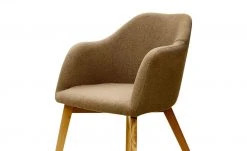 Woodford Polsterstuhl mit Armlehne Vilo | Creme Spidergestell – Eiche -SitzWerk Verkaufsgeschäft 14300078 4 202208251235