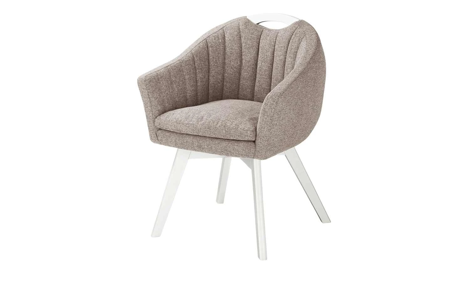 Berger & Rath Polsterstuhl mit Armlehne Lanx | Hellbraun Cremeweiß 3 Berger & Rath Polsterstuhl mit Armlehne Lanx | Hellbraun Cremeweiß