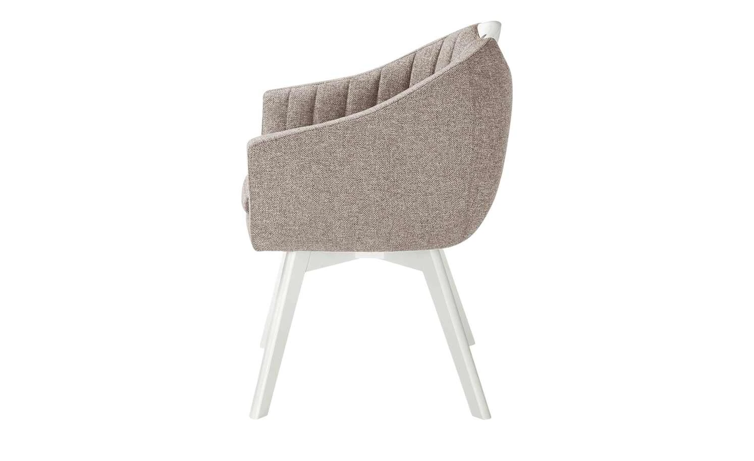 Berger & Rath Polsterstuhl mit Armlehne Lanx | Hellbraun Cremeweiß 9 Berger & Rath Polsterstuhl mit Armlehne Lanx | Hellbraun Cremeweiß – Bild 7