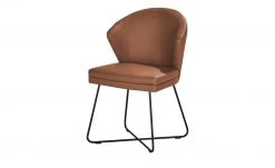 Berger & Rath Leder-Kufenstuhl Arcu | Cognac (Braun)