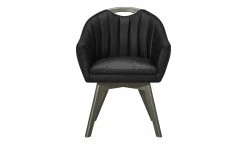 Berger & Rath Polsterstuhl mit Armlehne Lanx | Schwarz Londra (Hellgrau) -SitzWerk Verkaufsgeschäft 14302332 3 202102151237