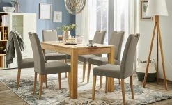 Woodford Polsterstuhl mit Griff Gabi 4 | Atmosphere (Beige) Eiche Bianco