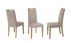 Woodford Polsterstuhl mit Griff Gabi 4 | Schlamm (Beige) Eiche