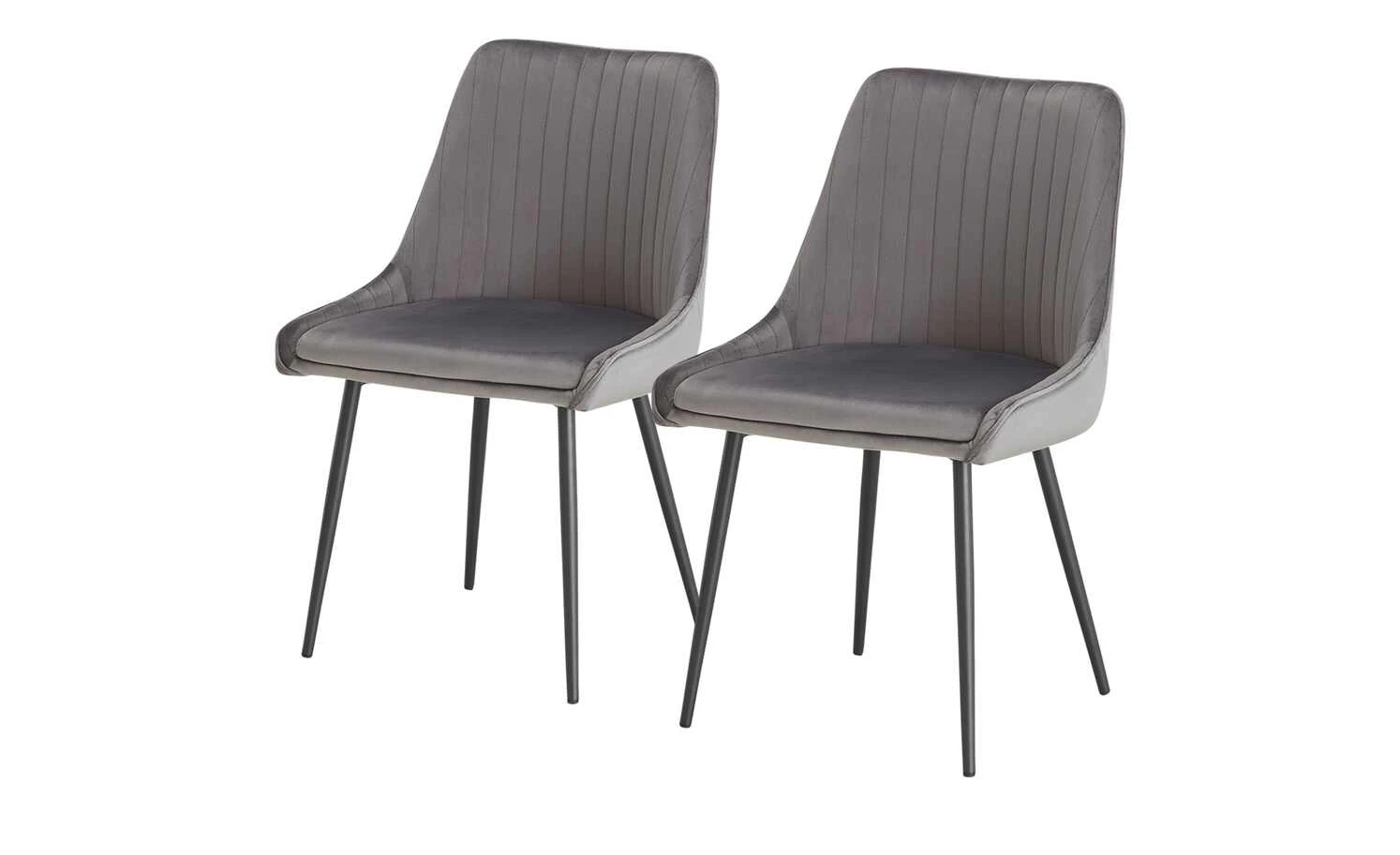 Playboy Stuhl 2er-Set Samantha | Anthrazit 4 Playboy Stuhl 2er-Set Samantha | Anthrazit – Bild 2