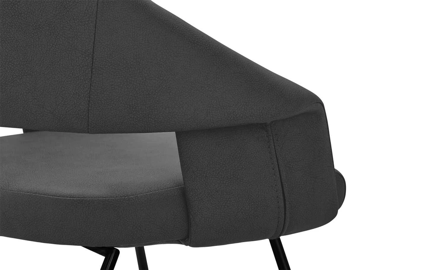 uno Kufenstuhl Lena | Anthrazit Schwarz 7 uno Kufenstuhl Lena | Anthrazit Schwarz – Bild 5