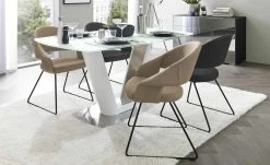 uno Kufenstuhl Lena | Anthrazit Schwarz