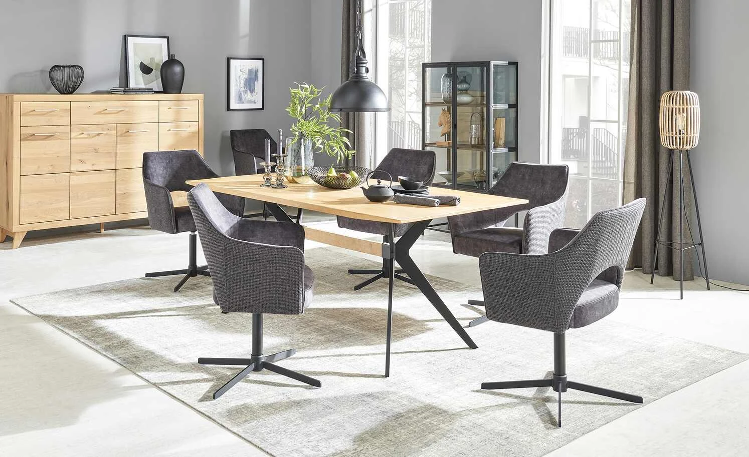 Armlehnstuhl Albert | Anthrazit 3 Armlehnstuhl Albert | Anthrazit – Bild 2